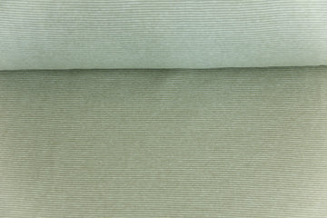 Bündchen gestreift, altgrün, ecru, 0,5 m